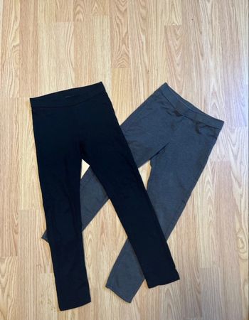 Lot de 2 Legging long et stretch - noir-gris