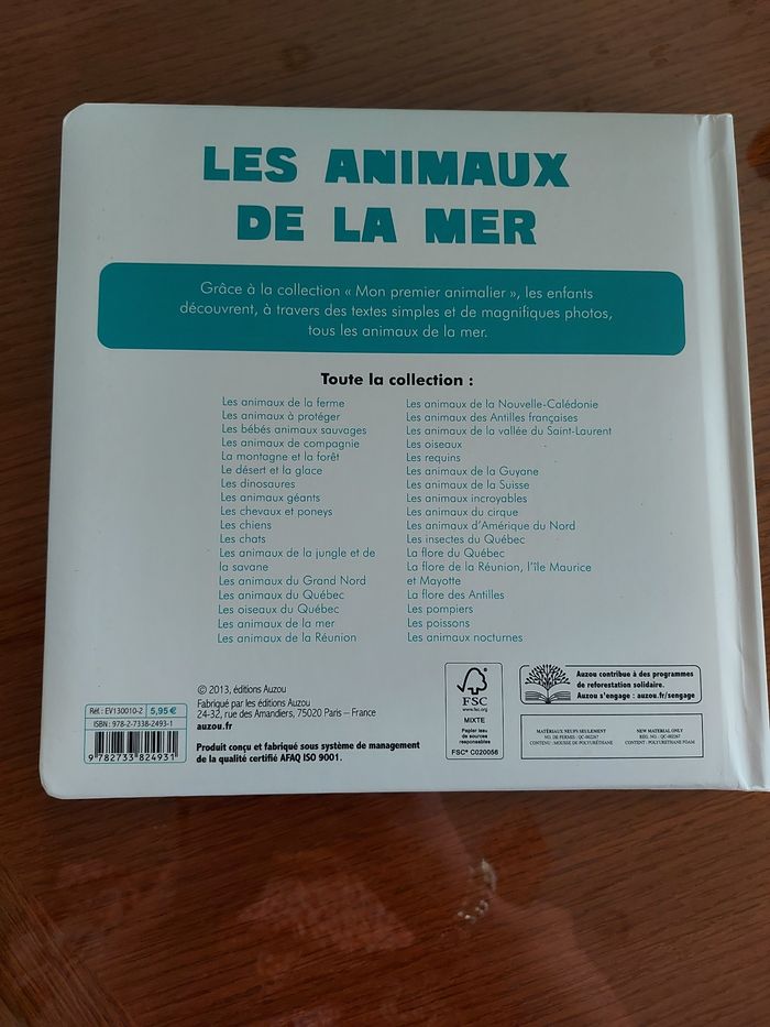 Livre les animaux de la mer - photo numéro 2