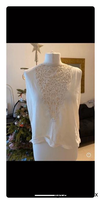 Débardeur blanc beige - Undiz