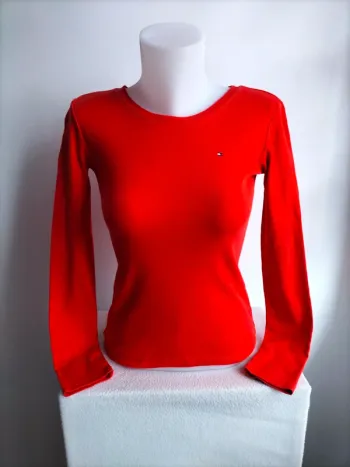 Pull Femmes Fin et Léger 100% Coton - Tommy Hilfiger - Taille XS