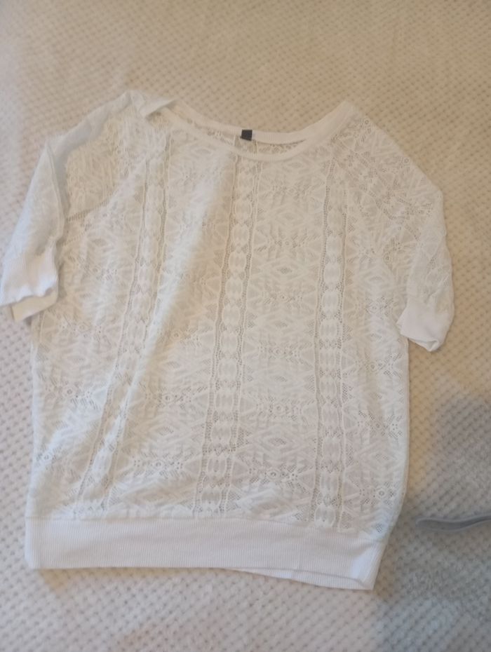 Pull manches courtes femme