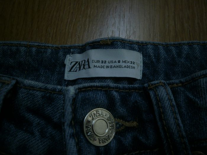 Jeans MOM bleu Jeune Fille/jeune Femme Taille 32 - Marque Zara - photo numéro 3