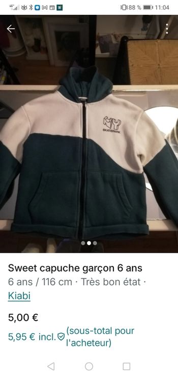 Sweet coton 6 ans
