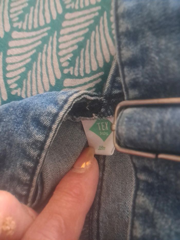 Robe à bretelles en jean de la marque Tex 18 mois - photo numéro 3