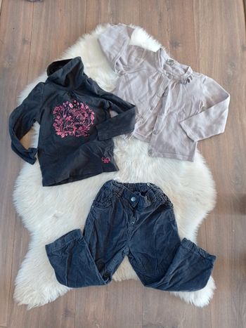 Lot bébé fille 23/24 mois 2 ans tao baby club sergent major