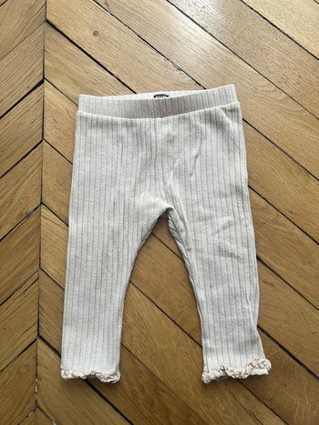 Legging beige fille 12mois