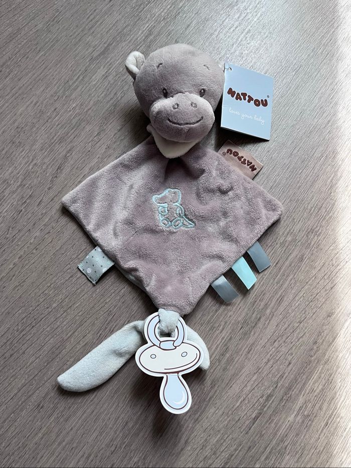 Doudou Nattou hippopotame hippolyte neuf avec étiquette
