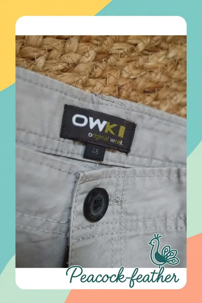 Short beige 46 homme owk - photo numéro 3
