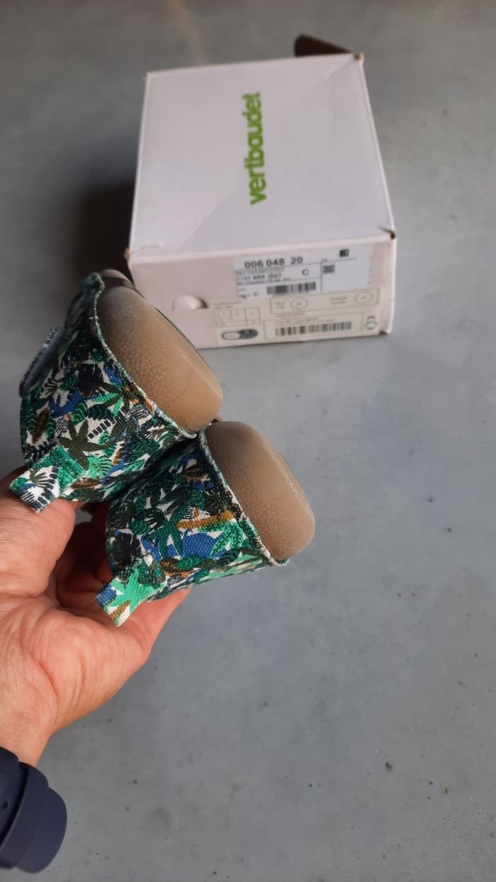 Chaussons pattes de chat vertbaudet 27 garcon mixte souples #presquepiednu - photo numéro 5