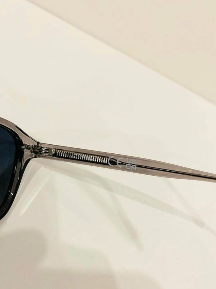 Lunette de soleil mixte grise transparente verres bleus dégradés UV protection catégorie 2 - photo numéro 5