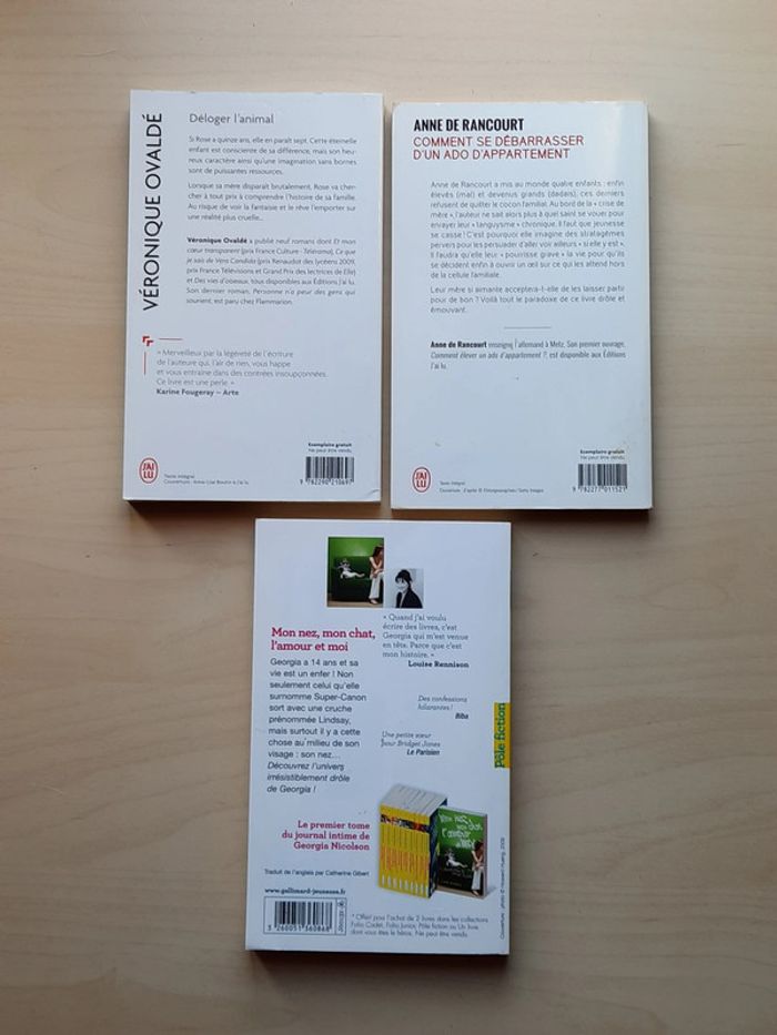 Lot 3 livres fiction contemporaine - photo numéro 2