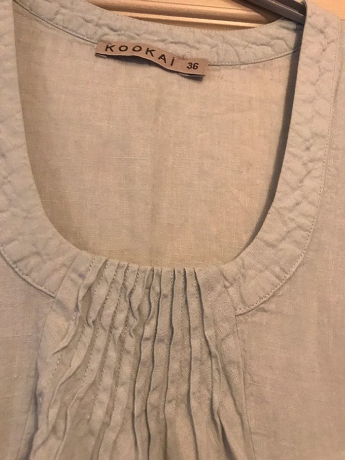 Magnifique robe en lin Kookaï taille 36 doublé en parfait état - photo numéro 2