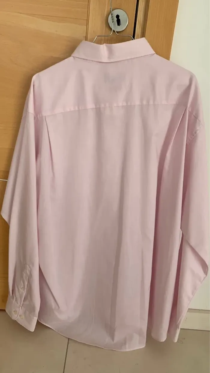 Chemise manches longues rose pâle - photo numéro 4