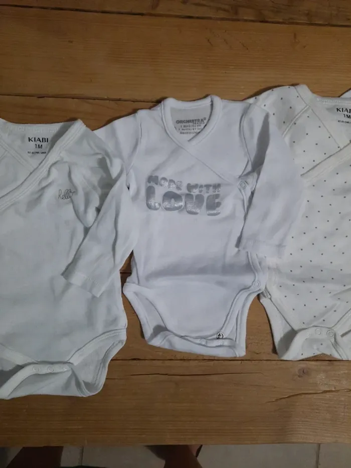 Lot de 5 bodies ML kiabi - photo numéro 3