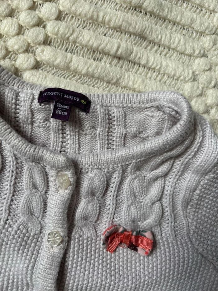 Cardigan fille Sergent major 18 mois - photo numéro 3