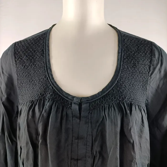 Blouse noire avec cordon de serrage - Comptoir des Cotonniers - Taille 36 - A079 - photo numéro 6
