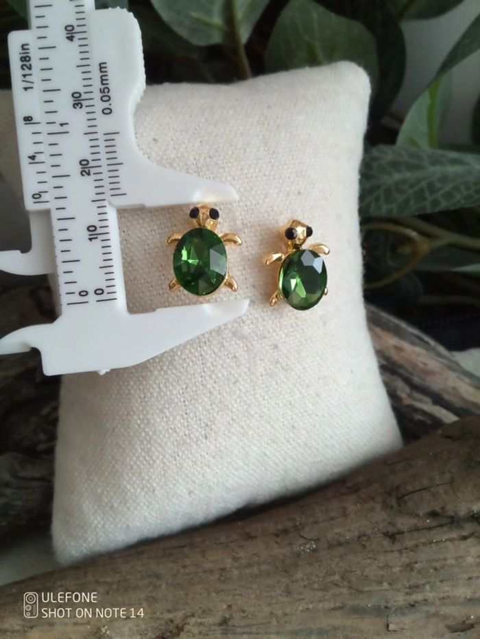 Boucles d'oreilles bohèmes tortues - photo numéro 3