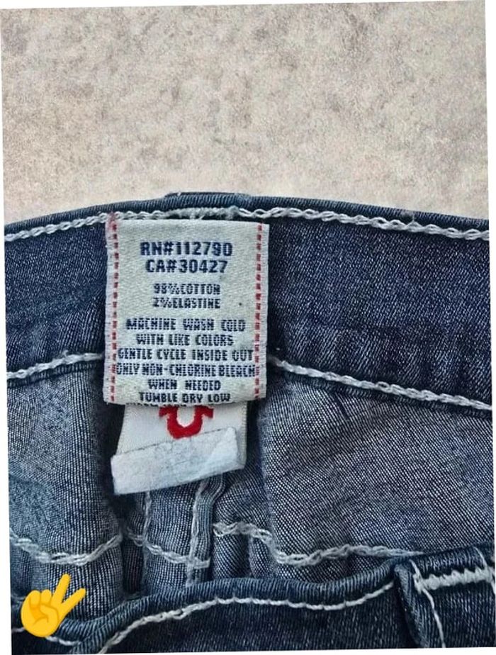 Jean True Religion W26|FR36 coupe skinny bleu Femme-Women pan193b - photo numéro 7