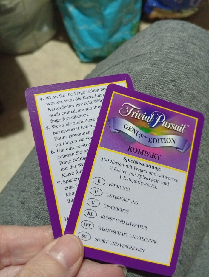 Trivial Pursuit Genus Edition Kompakt en allemand - photo numéro 4