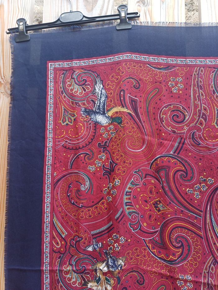 Grand foulard carré motifs canard Laura Mori - photo numéro 4