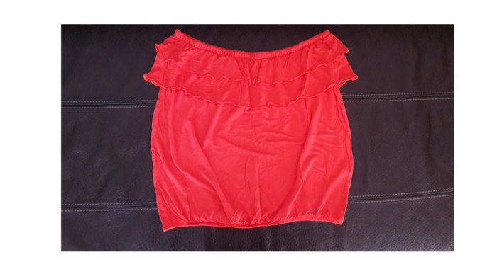 Haut sans bretelle (type "bandeau" ) taille L - photo numéro 2