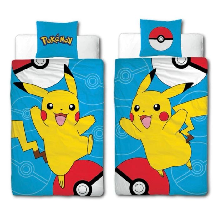 Housse de couette + Taie Pikachu - Pokémon - NEUF - photo numéro 2
