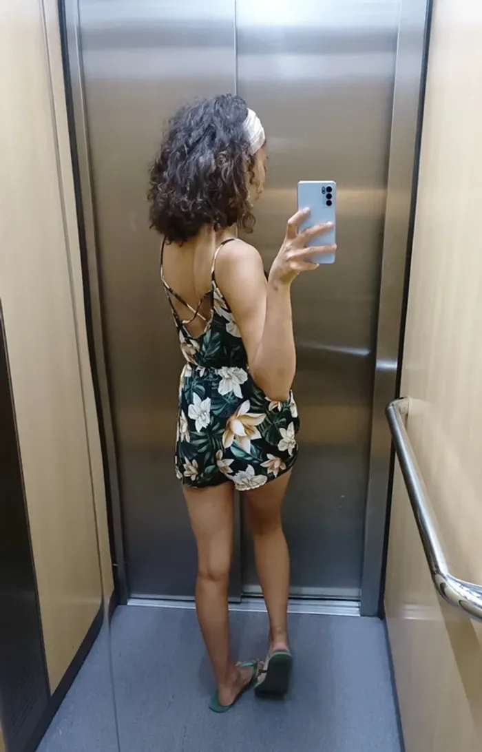 Combishort à fleurs - photo numéro 2
