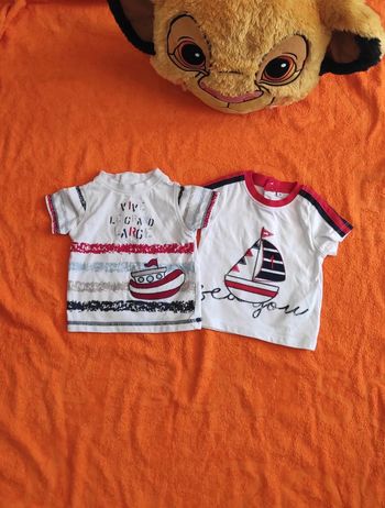 Lot de deux tee-shirt manches courtes 3 mois