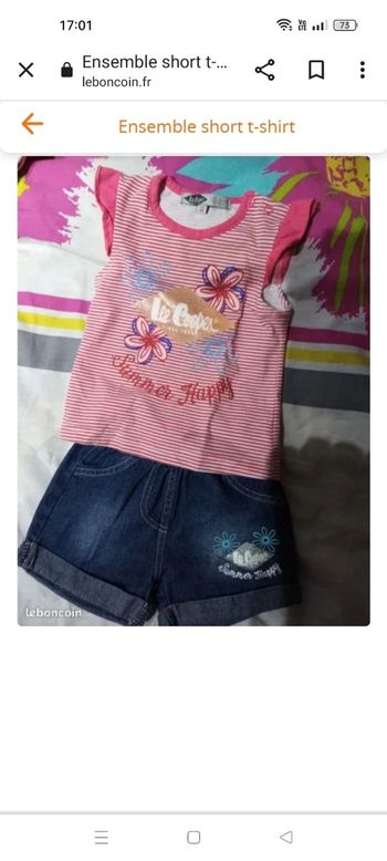 Ensemble short t-shirt