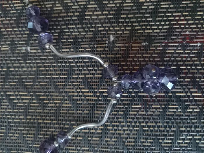 Collier violet fantaisie - photo numéro 8