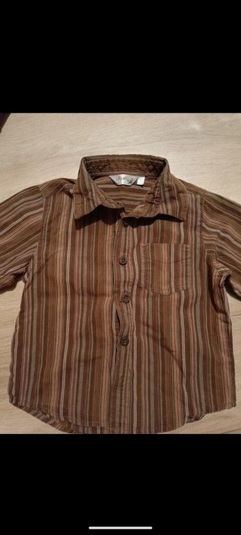 Chemise à rayures 24 mois