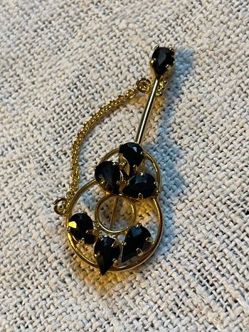 Broche vintage guitare