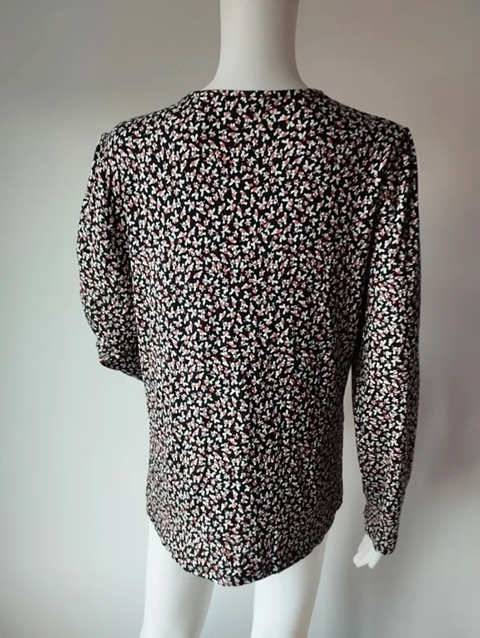 Blouse ML col v Caroll taille 40 - photo numéro 4