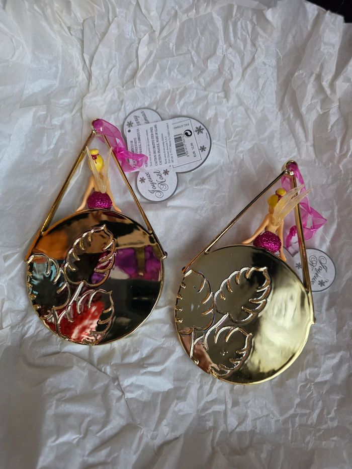 Décoration sapin de noel disney - ornement - boule de noel fee clochette disneyland paris - photo numéro 2