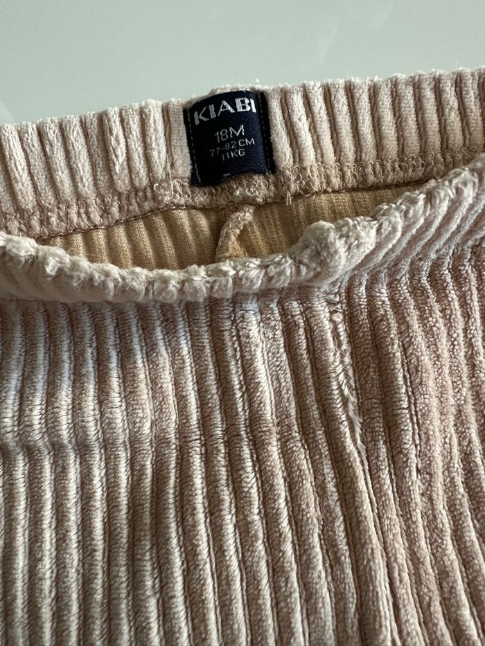 Pantalon effet velours beige - photo numéro 2