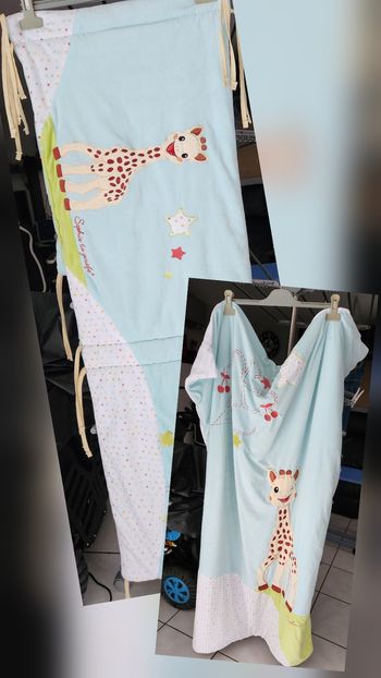 Ensemble couette et tour de lit Sophie la girafe