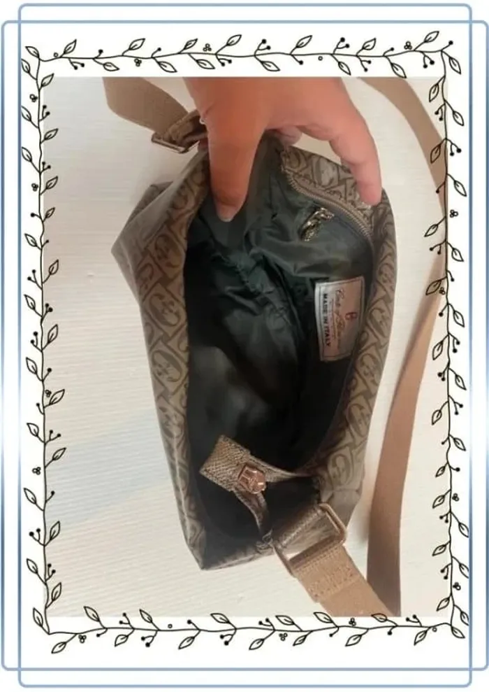 Sac à bandoulière marron Conte of Florence, bon état  , 25x15cm - photo numéro 2