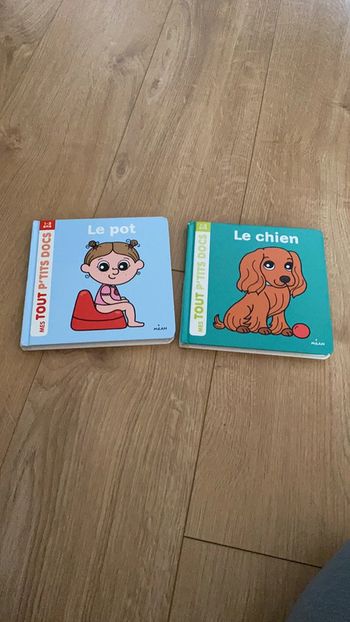 Lot de deux livres le pot et le chien