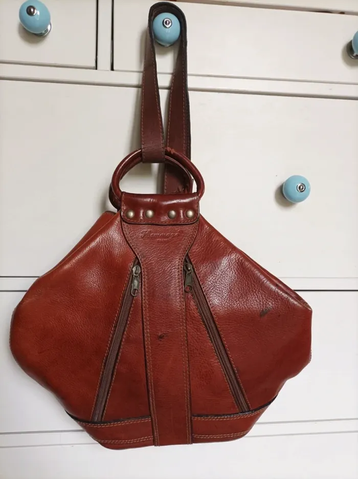 Sac (sac à dos) en cuir - photo numéro 2