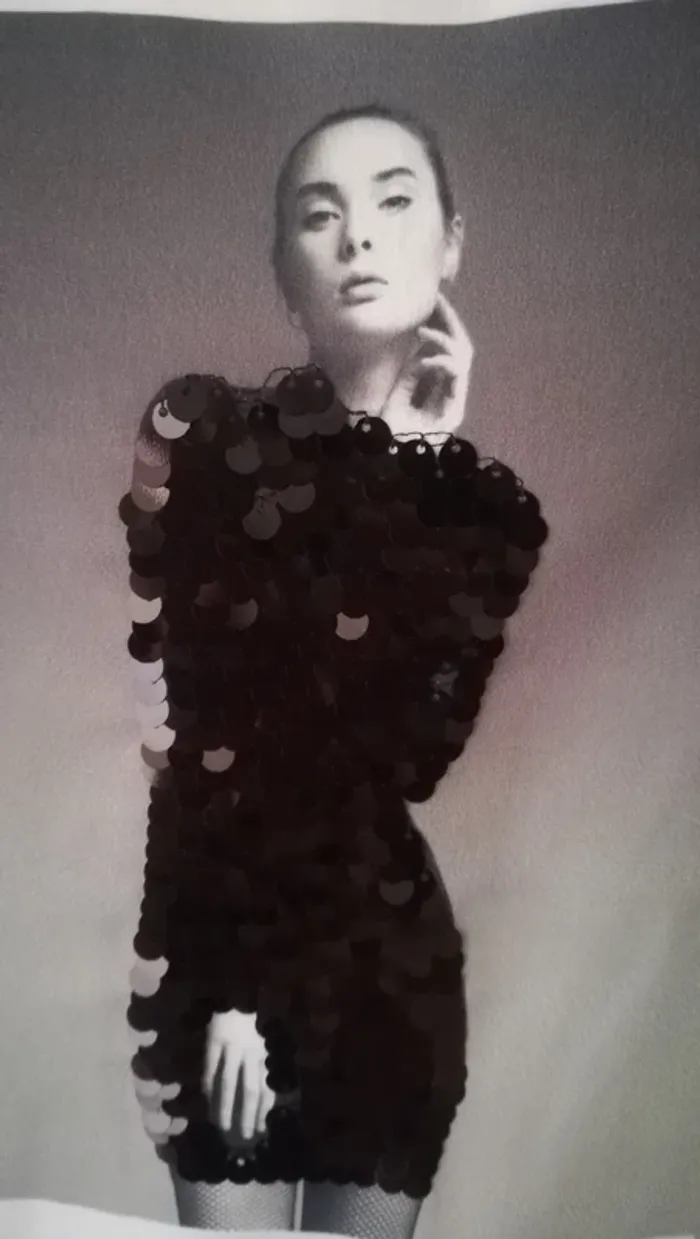 Tee-shirt femme strass noir - photo numéro 3