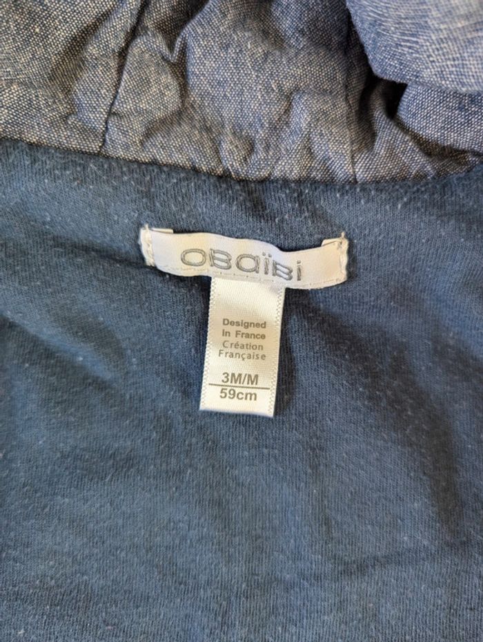 Veste molletonnée style marinière - photo numéro 4