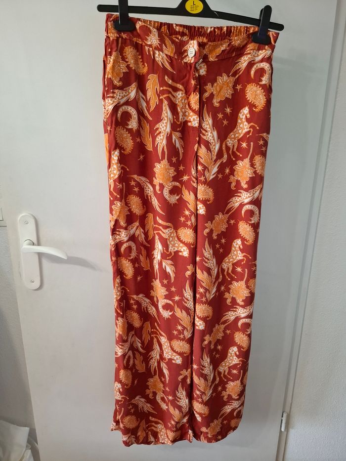 Pontalon ange jambe large taille 38 en très bon état - photo numéro 1