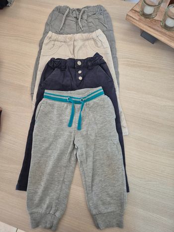 Lot de 4 pantalons garçon 18 mois