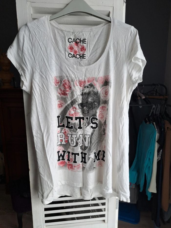 tee shirt imprimé rose - photo numéro 7