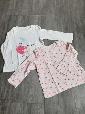 Lot de 2 Tee-shirt manches longues
