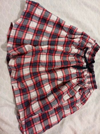 Jupe légère à carreaux