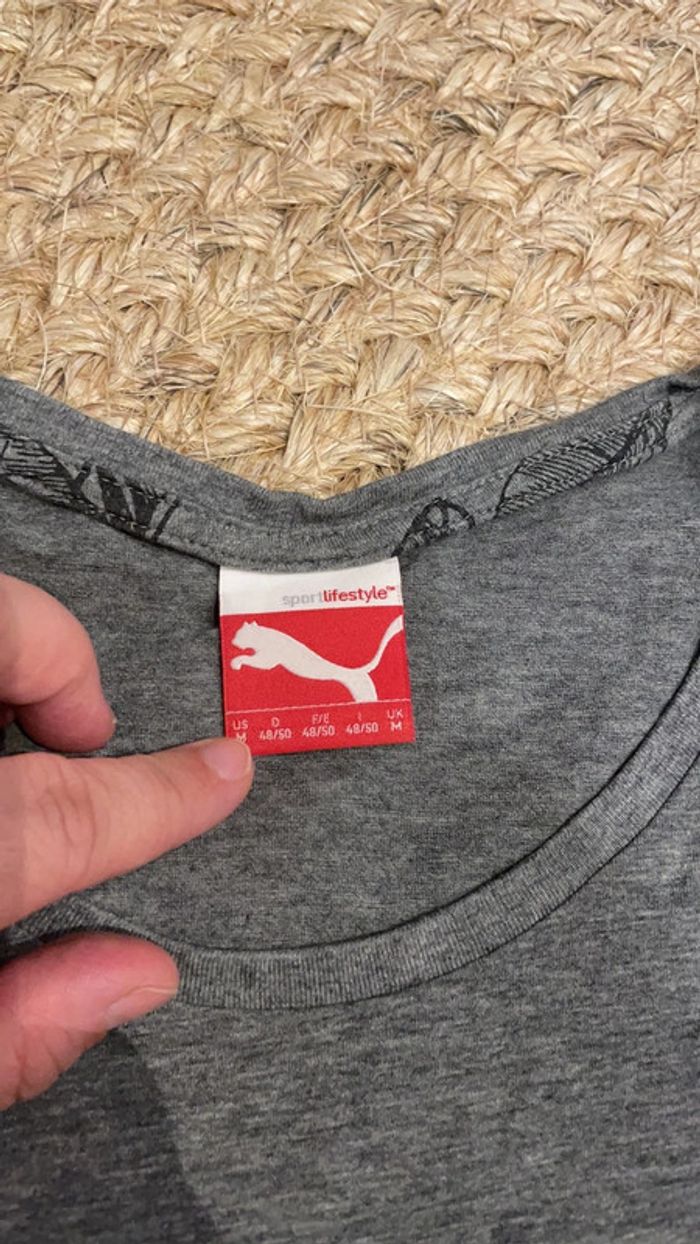 Tee shirt puma gris - photo numéro 3