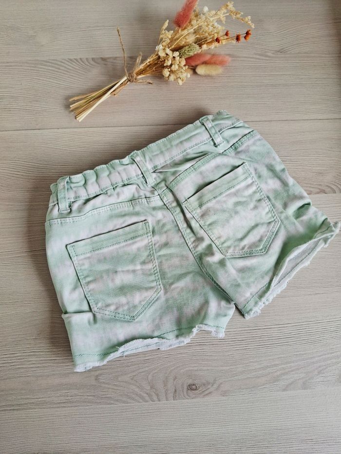 Short tie & dye vert/blanc Vertbaudet – Taille 6 ans - photo numéro 4