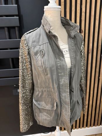 Veste kaki sequins