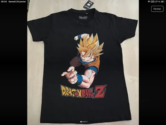 Neuf tee shirt dragon ball z - photo numéro 3